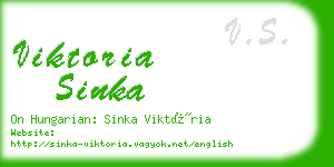 viktoria sinka business card